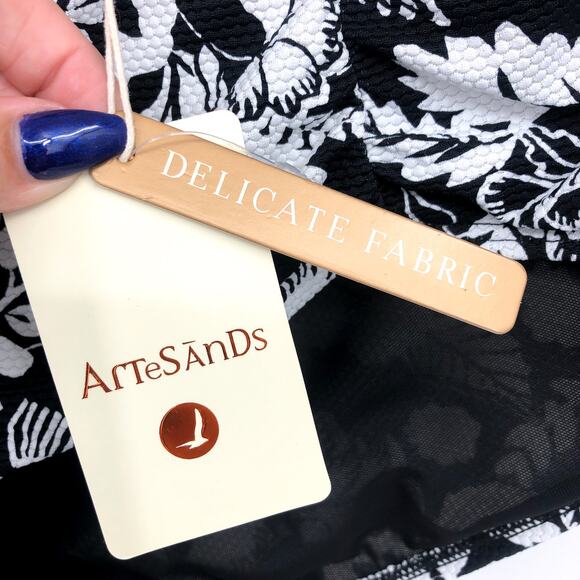 ARTESANDS Raphael High Waist Swim Bottoms 20W Black Opus Print Pant NWT - Picture 11 of 13